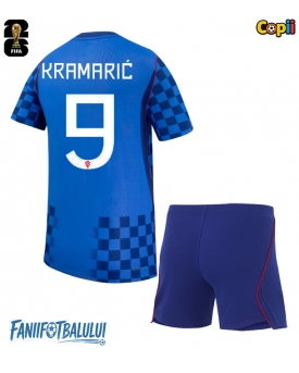 Croația Andrej Kramaric #9 Echipament de Fotbal Replică Mondial 2026 Copii Deplasare (+ Șorturi)